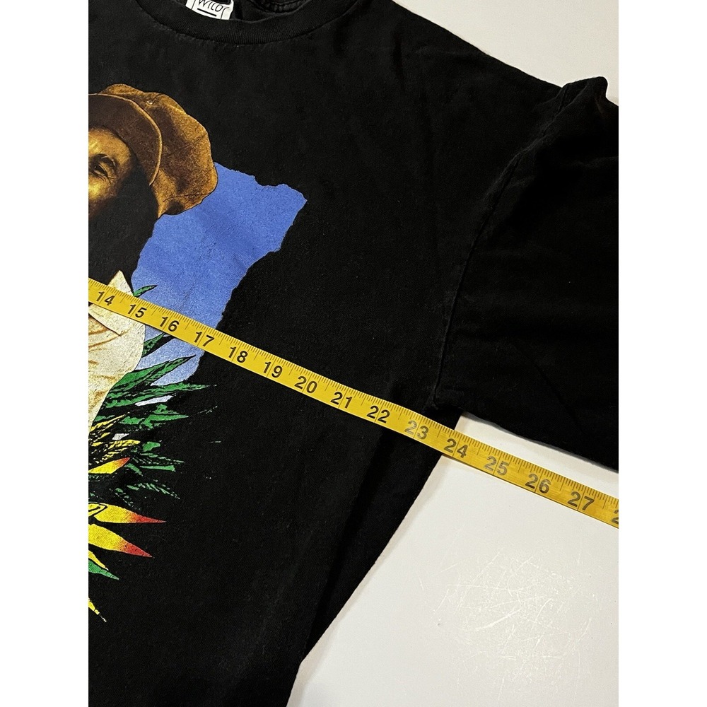 Vintage Bob Marley 1993 Herb Rap T-shirt Size XL Single Stitch Wild Oats Tag - Picture 7 of 10
